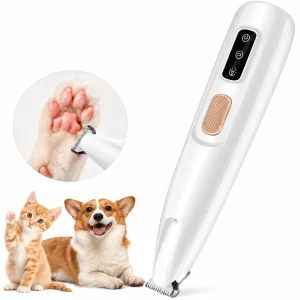 LED Pet Paw Trimmer for Dogs & Cats – Quiet & USB Rechargeable