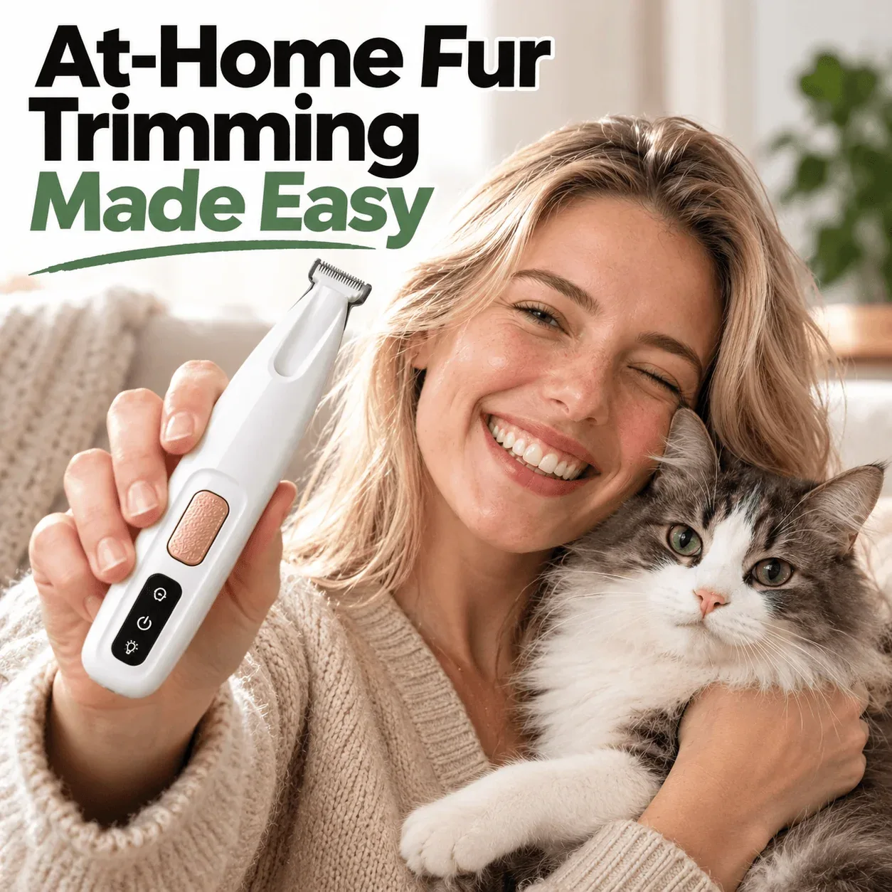 LED Pet Paw Trimmer for Dogs & Cats – Quiet & USB Rechargeable - Image 2
