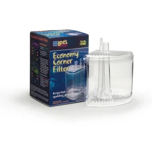 Lee's Aquarium & Pet Products Economy Corner Aquarium Filter, Clear