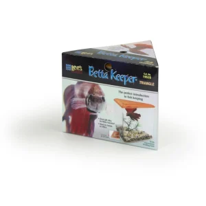 Lee's Aquarium & Pet Products Triangle Betta Keeper Tank Assorted, 40 oz
