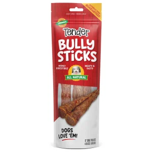 Lennox Tender Bully Sticks Dog Treat, 8 in, 4.16 oz