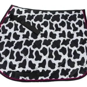 Lettia Cow Print All Purpose Pad 22" x 20" Black/W