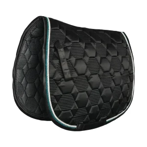 Lettia Honeycomb Collection Saddle Pad, BLACK