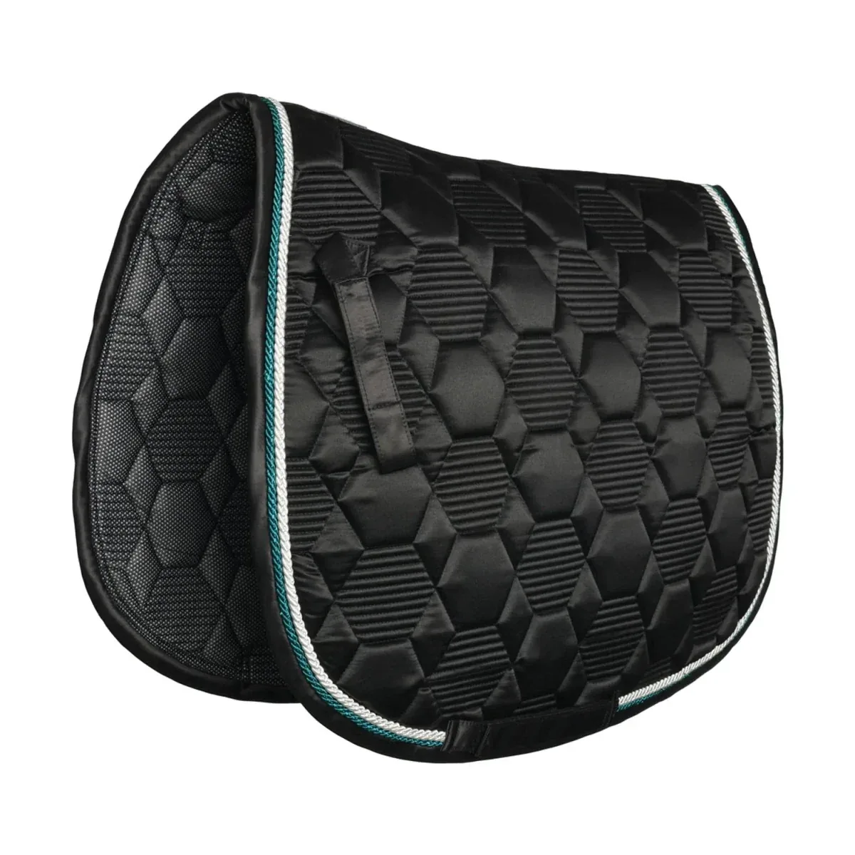 Lettia Honeycomb Collection Saddle Pad, BLACK - Image 2