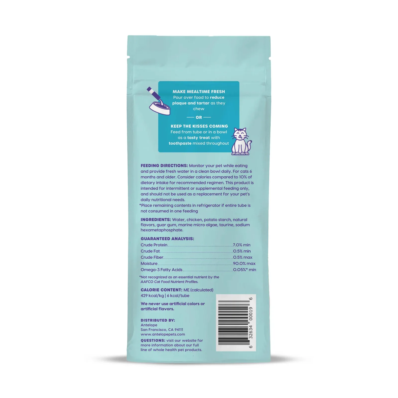 Lickable Kiss Me-Ow, Chicken, 2oz - Image 2