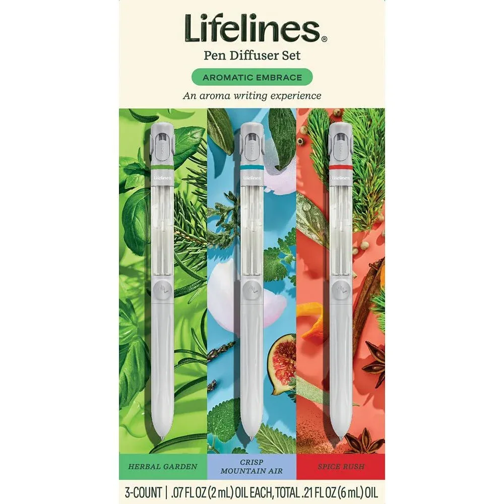 Lifelines Llc-Mcmanemin Three Pack Aromatic Embrace Pen Diffuser