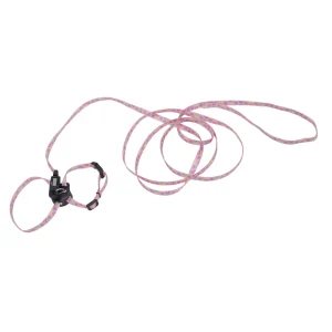Li'l Pals® Adjustable Kitten Harness and 6' Leash Combo, Pink Daisy