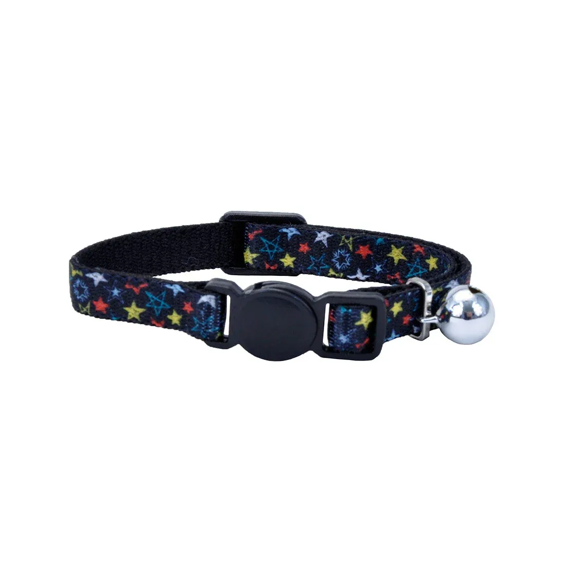 Li'l Pals® Elastic Kitten Collar, Black Stars