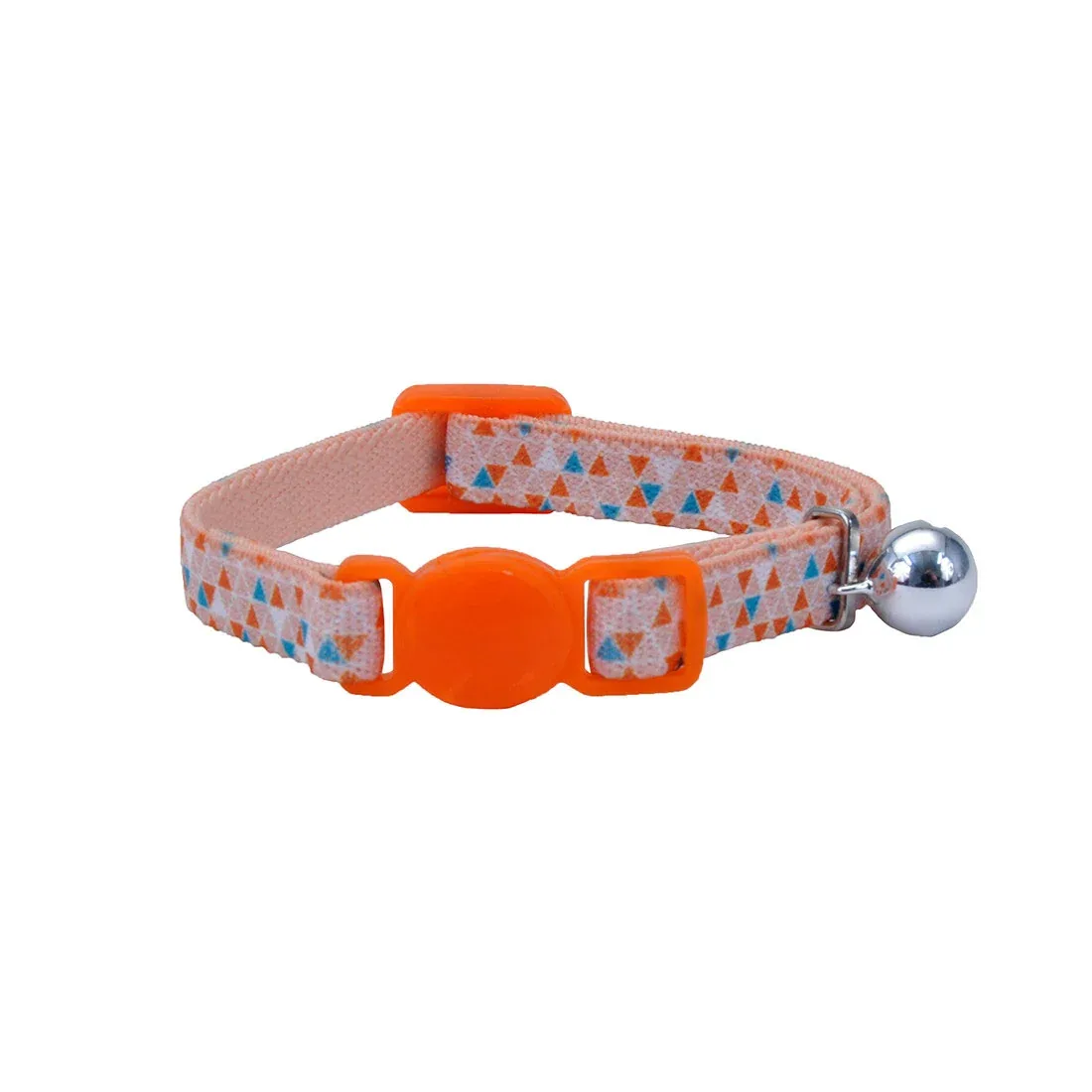 Li'l Pals® Elastic Kitten Collar, Orange Triangles