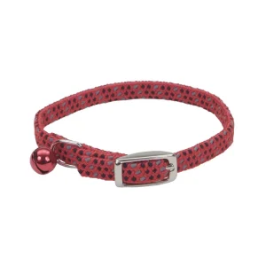 Li'l Pals® Elasticized Safety Kitten Collar with Reflective Threads, Red Multi