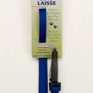 Lil Pals Nylon Dog Leash with E-Z Snap Blue 3/8 in x 6 ft