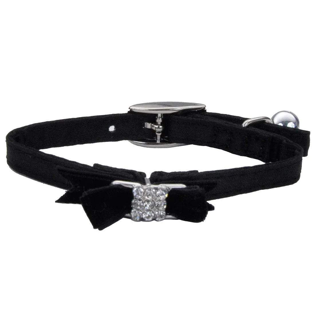 Li'l Pals® Safety Kitten Collar with Bow, Black