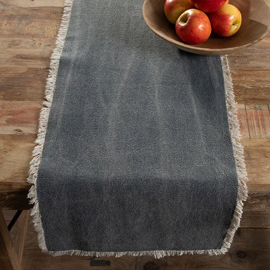 Lintex Lines Denim Stonewash Table Runner - Image 2