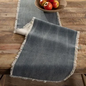 Lintex Lines Denim Stonewash Table Runner