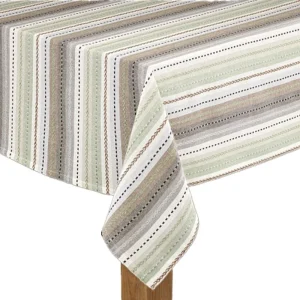 Lintex Lines Phoenix Striped Sage Table Linens