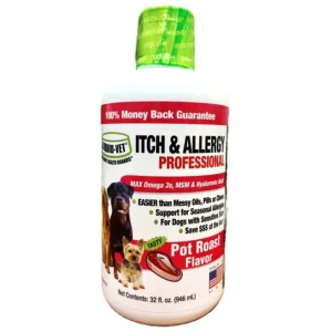 Liquid-Vet Itch and Allergy Formula for Dogs, Pot Roast Flavor, 32 oz.