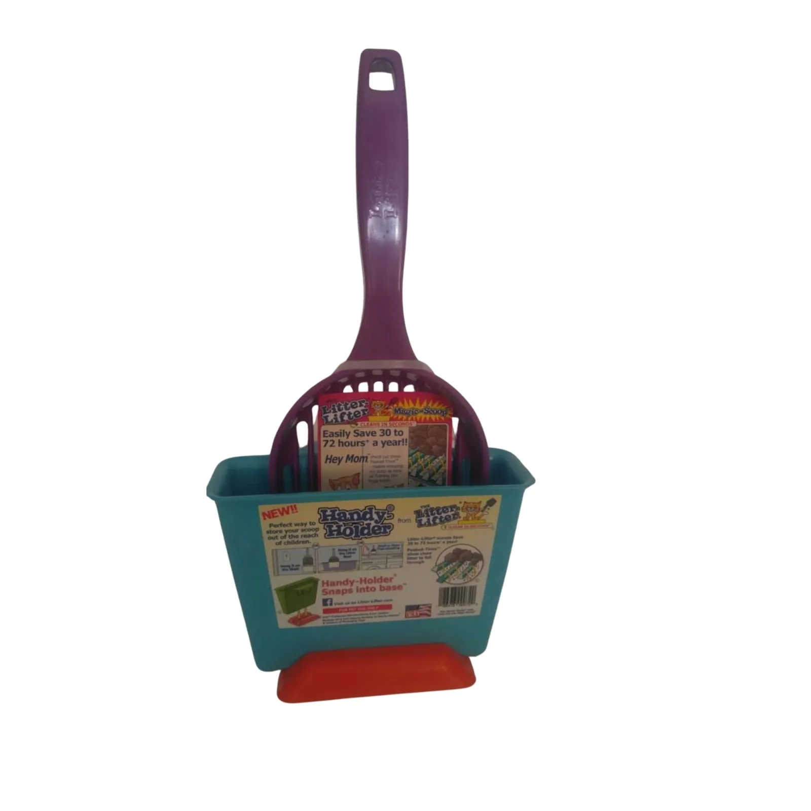 LitterLifter Magic Cat Scoop with Handy Holder Combo Assorted