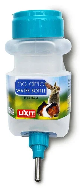 Lixit No Drip Top Fill Water Bottle Rabbit and Guinea Pig White, Clear 44 Ounces - Image 2