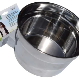 Lixit Stainless Steel Dog Crock Silver 40 oz