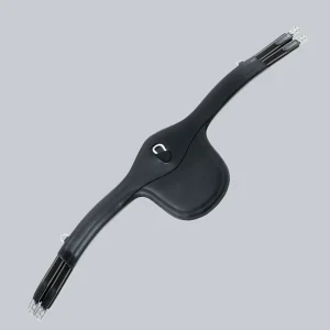 Lizzano Anatomic Leather Stud Girth Black