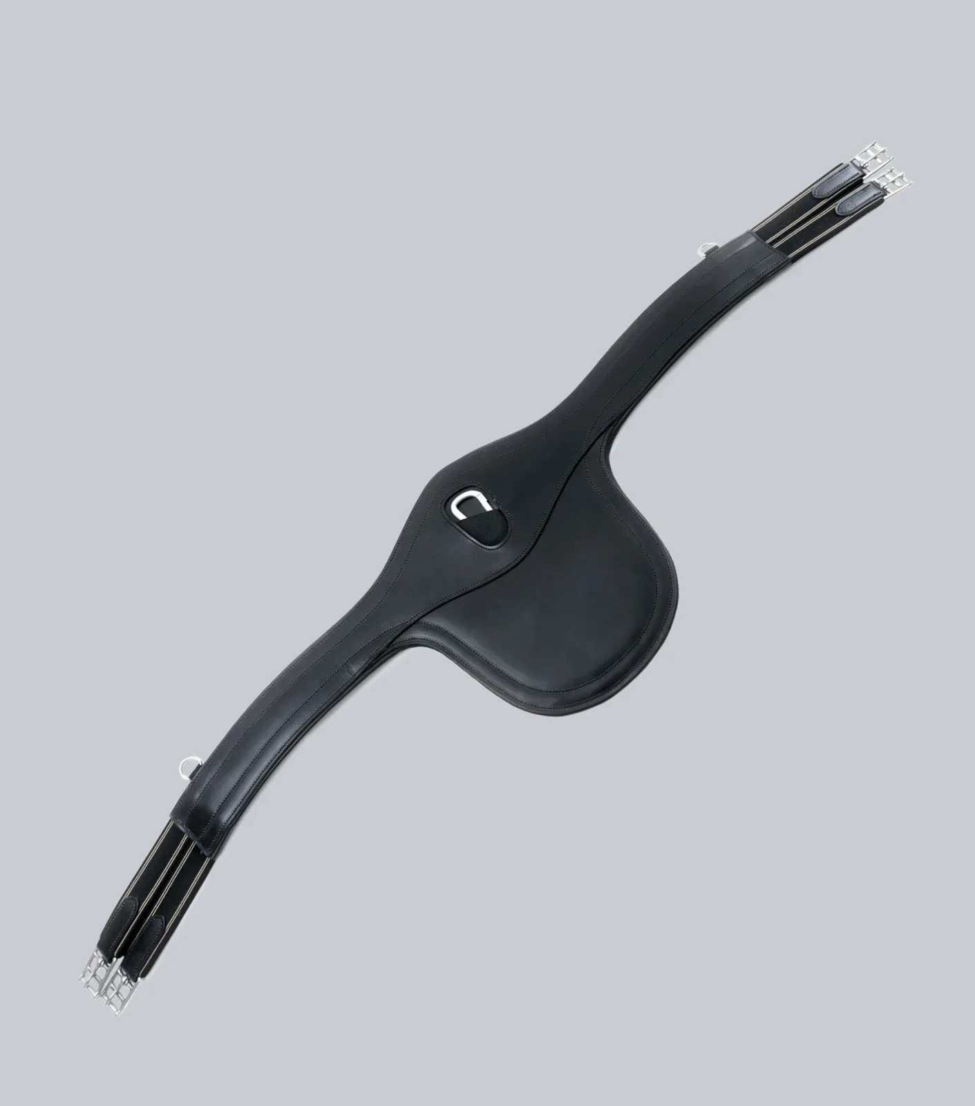 Lizzano Anatomic Leather Stud Girth Black