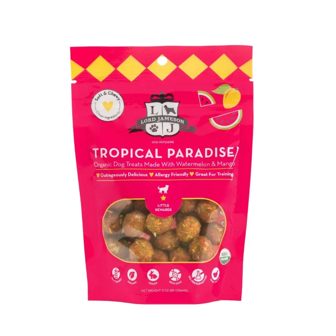 Lord Jameson Little Rewards Tropical Paradise Dog Treats Small Breed, 3 oz