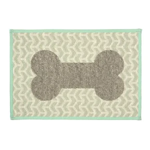 Loving Pets Bella Fashion Mats Geometric Bone, Aqua