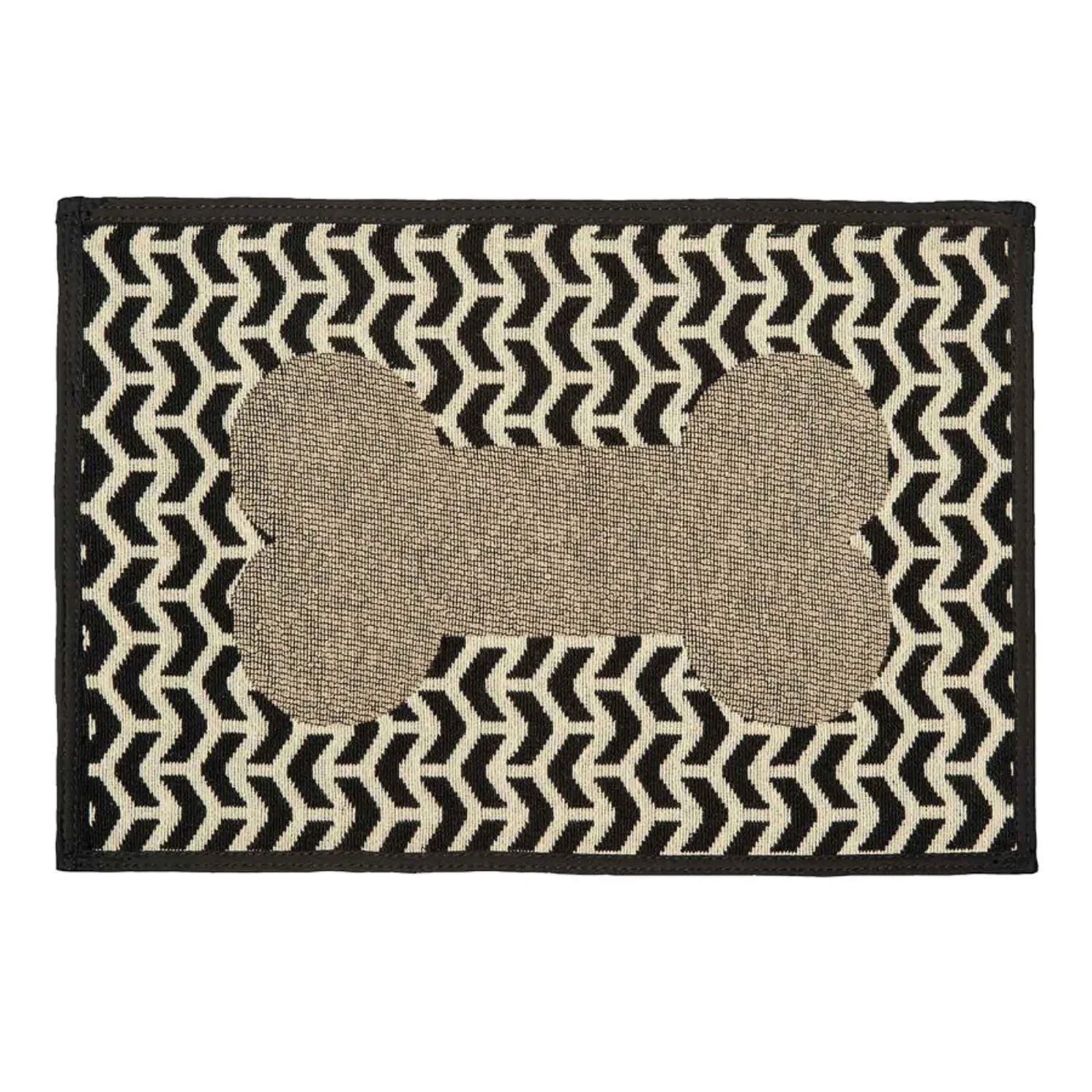 Loving Pets Bella Fashion Mats Geometric Bone, Brown