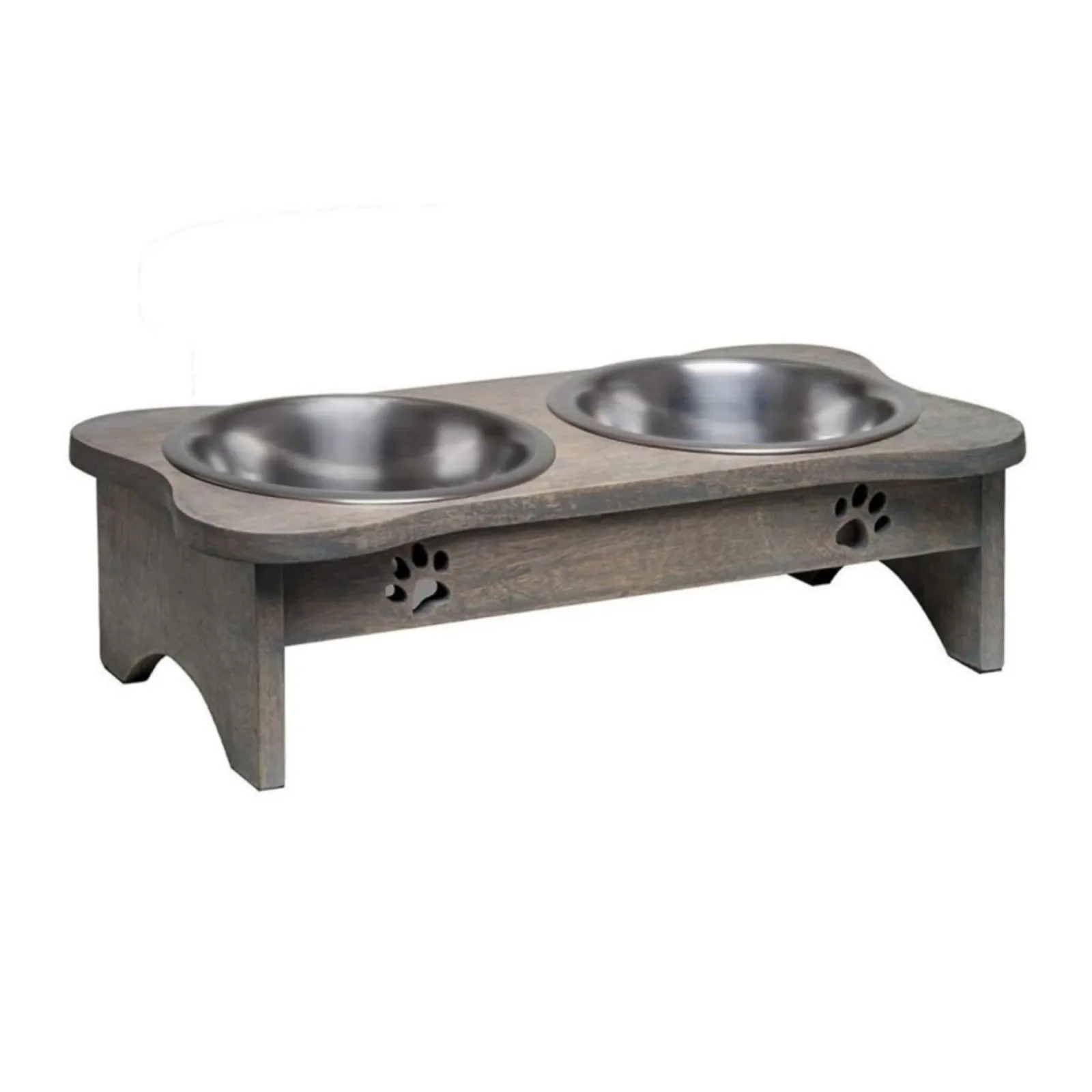Loving Pets Black Label Wooden Modern Raised Diner 1 qt