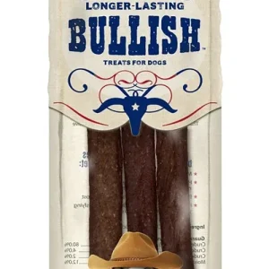 Loving Pets Bullish Sticks Bully Stick Dog Treats 10 in, 3-Pack