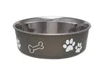 Loving Pets Classic Dog Bowl Espresso, Small - Image 2