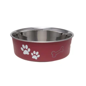 Loving Pets Classic Dog Bowl Merlot, Large