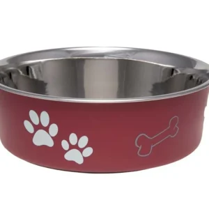 Loving Pets Classic Dog Bowl Merlot, Medium