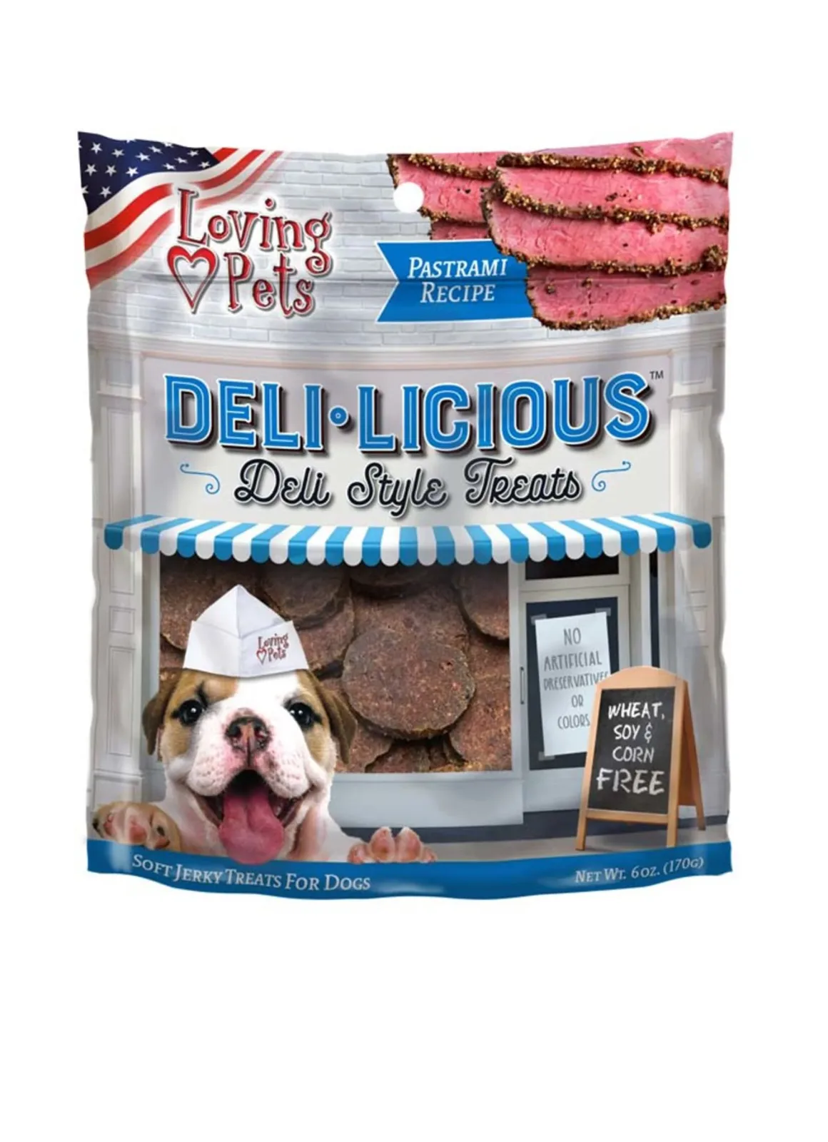 Loving Pets Deli-Licious Dog Treats Pastrami 6 oz