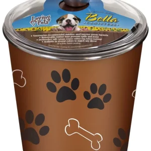 Loving Pets Dog Treat Canister Copper