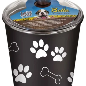 Loving Pets Dog Treat Canister Espresso