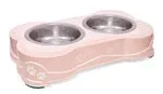 Loving Pets Double Diner Dog Bowl Paparazzi Pink Medium - Image 2