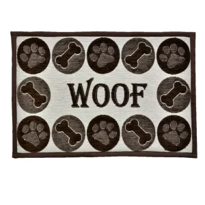 Loving Pets Fashion Mat Woof Chenille MultiColor