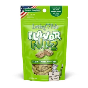 Loving Pets Flavorfullz Filled Cat Treats Chicken Catnip, 3 oz
