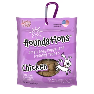 Loving Pets Houndations Small Dog Puppy Training Dog Treats Chicken, 4 oz
