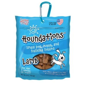 Loving Pets Houndations Small Dog Puppy Training Dog Treats Lamb, 4 oz