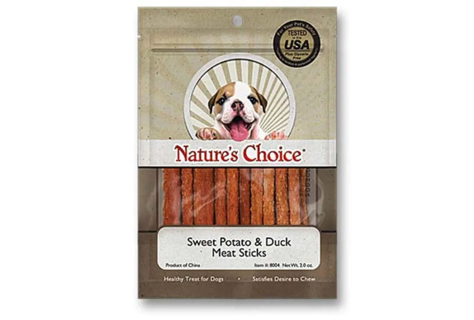 Loving Pets Meat Sticks Dog Treats Duck Sweet Potato, 2 oz