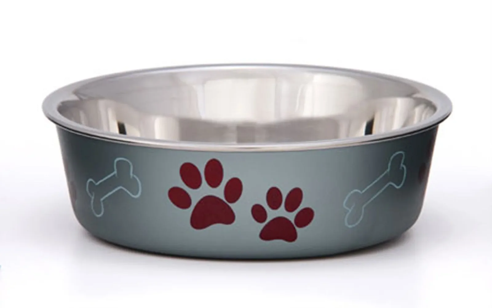 Loving Pets Metallic Dog Bowl Blueberry, Medium