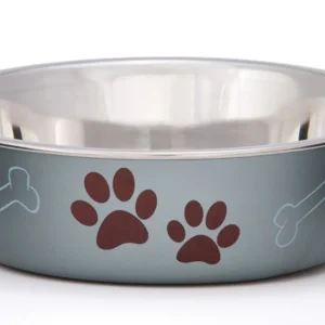 Loving Pets Metallic Dog Bowl Blueberry, Small
