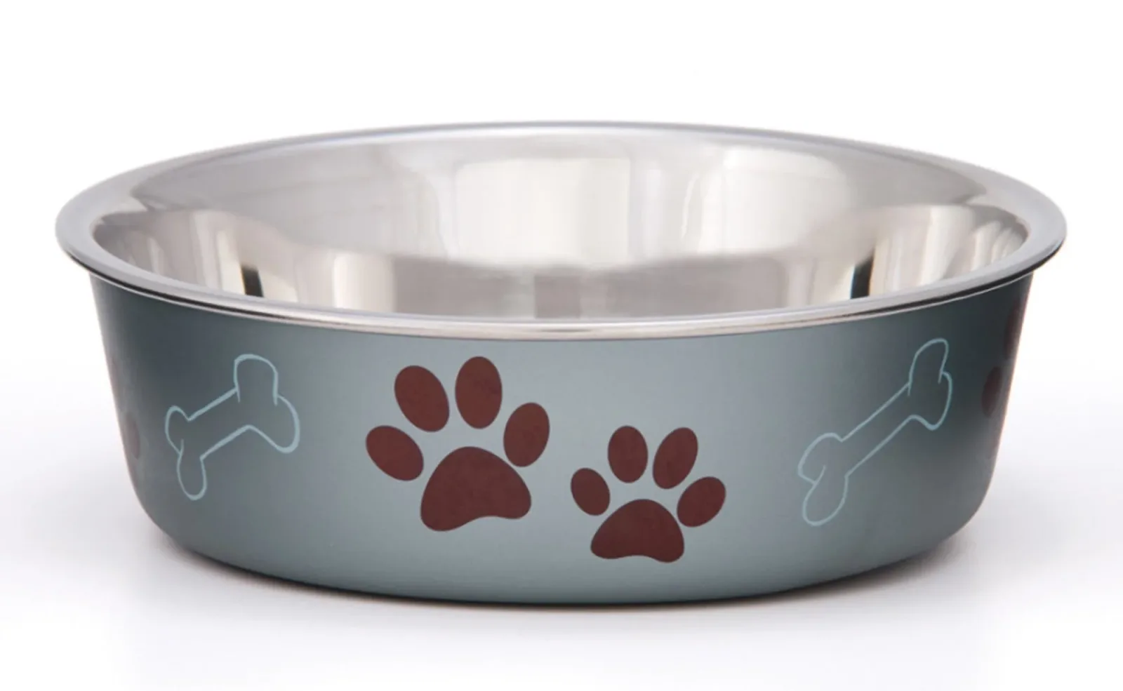 Loving Pets Metallic Dog Bowl Blueberry, Small