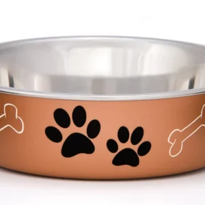 Loving Pets Metallic Dog Bowl Copper, Small