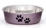 Loving Pets Metallic Dog Bowl Grape, Small - Image 2