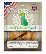 Loving Pets Natural Value Chicken Dental Sticks Dog Treats 3 oz 10 ct - Image 2