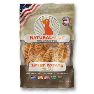 Loving Pets Natural Value Krisps Dog Treats Sweet Potato, 2.5 oz