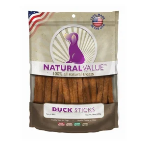Loving Pets Natural Value Sticks Dog Treats Duck, 14 oz